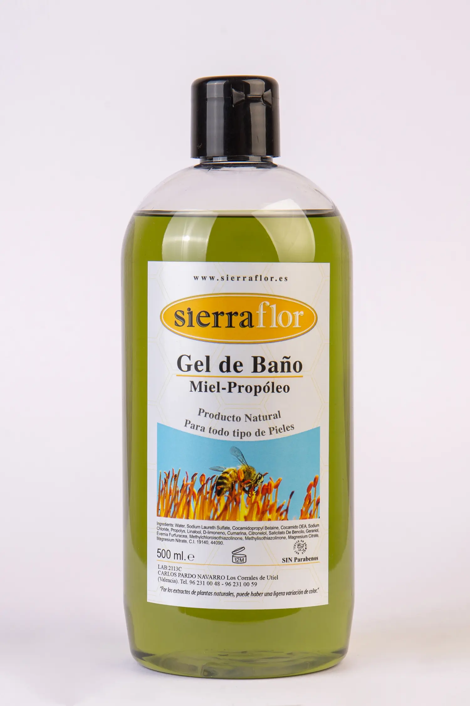 Gel de Baño con Miel y Propóleo