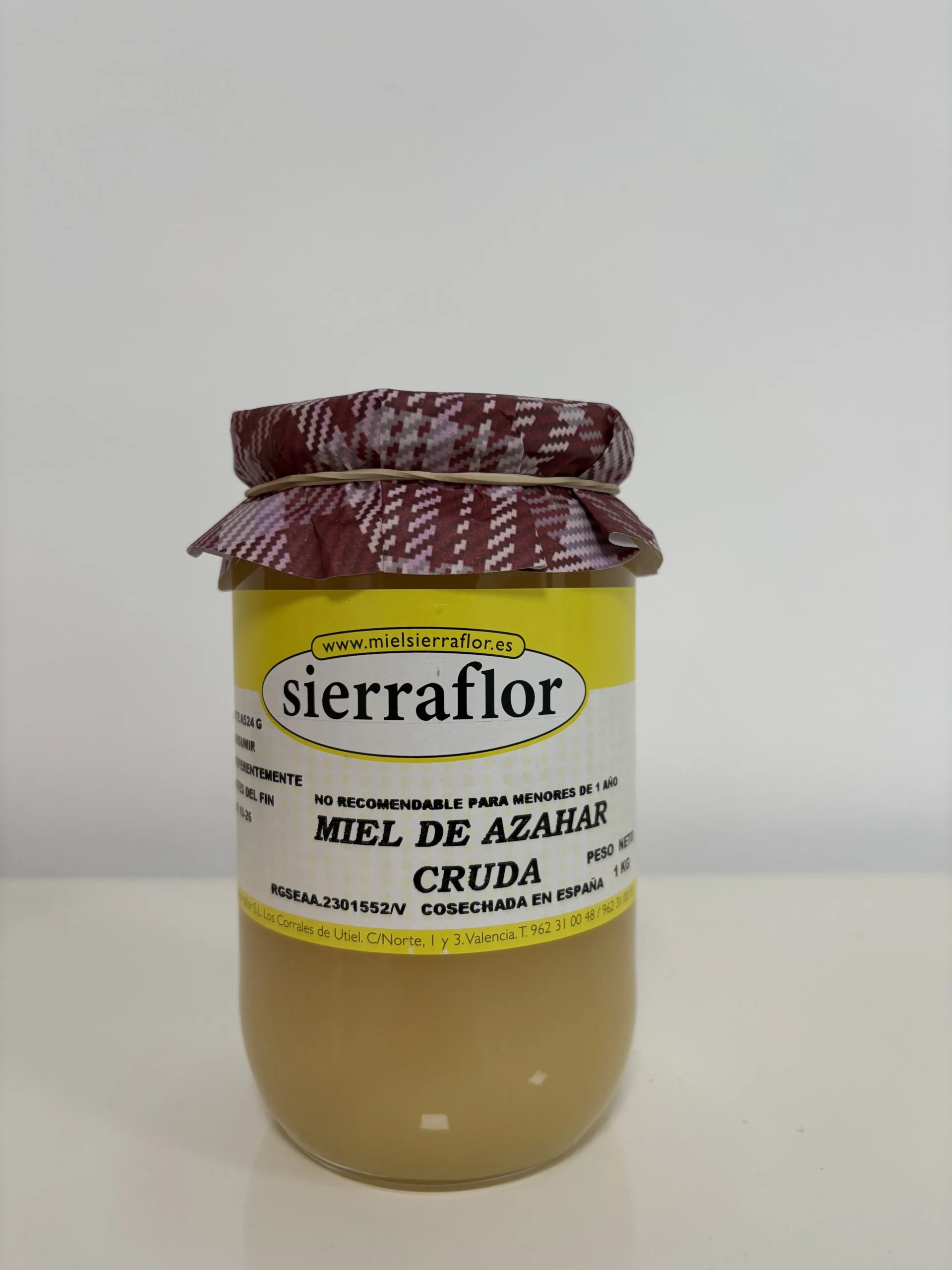 Miel cruda de azahar