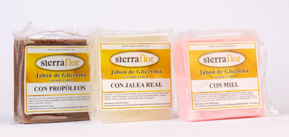 Jabón con miel y glicerina