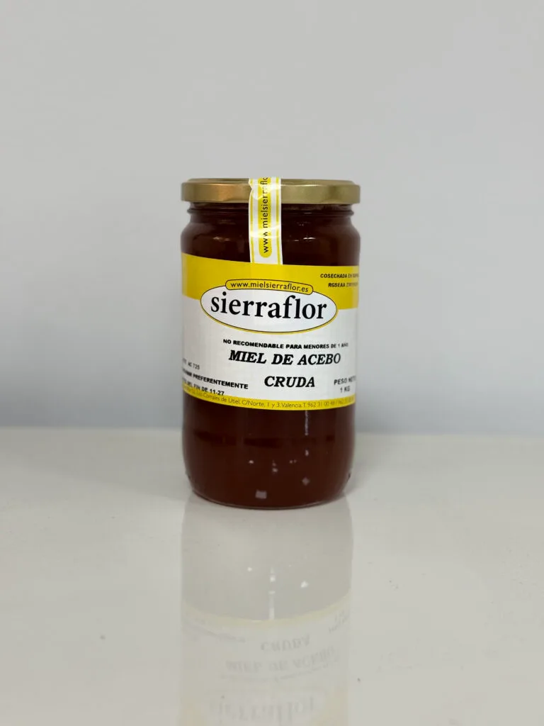 Miel de acebo cruda