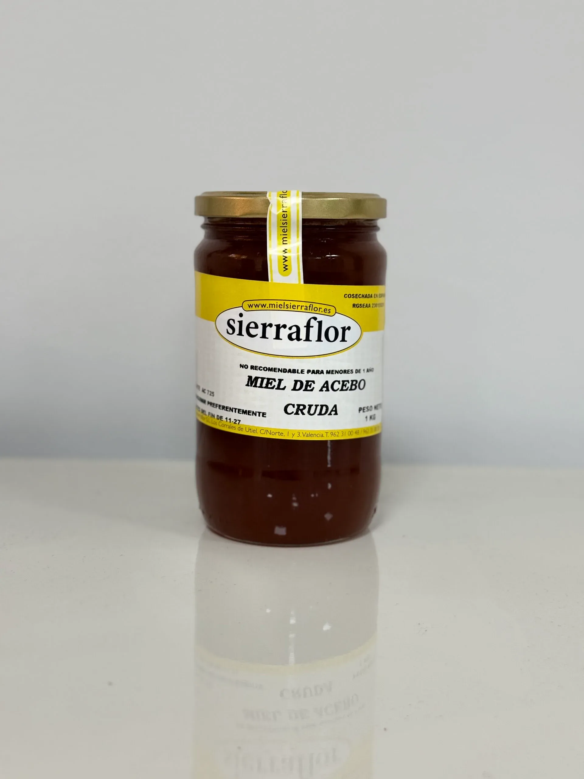 Miel de acebo cruda