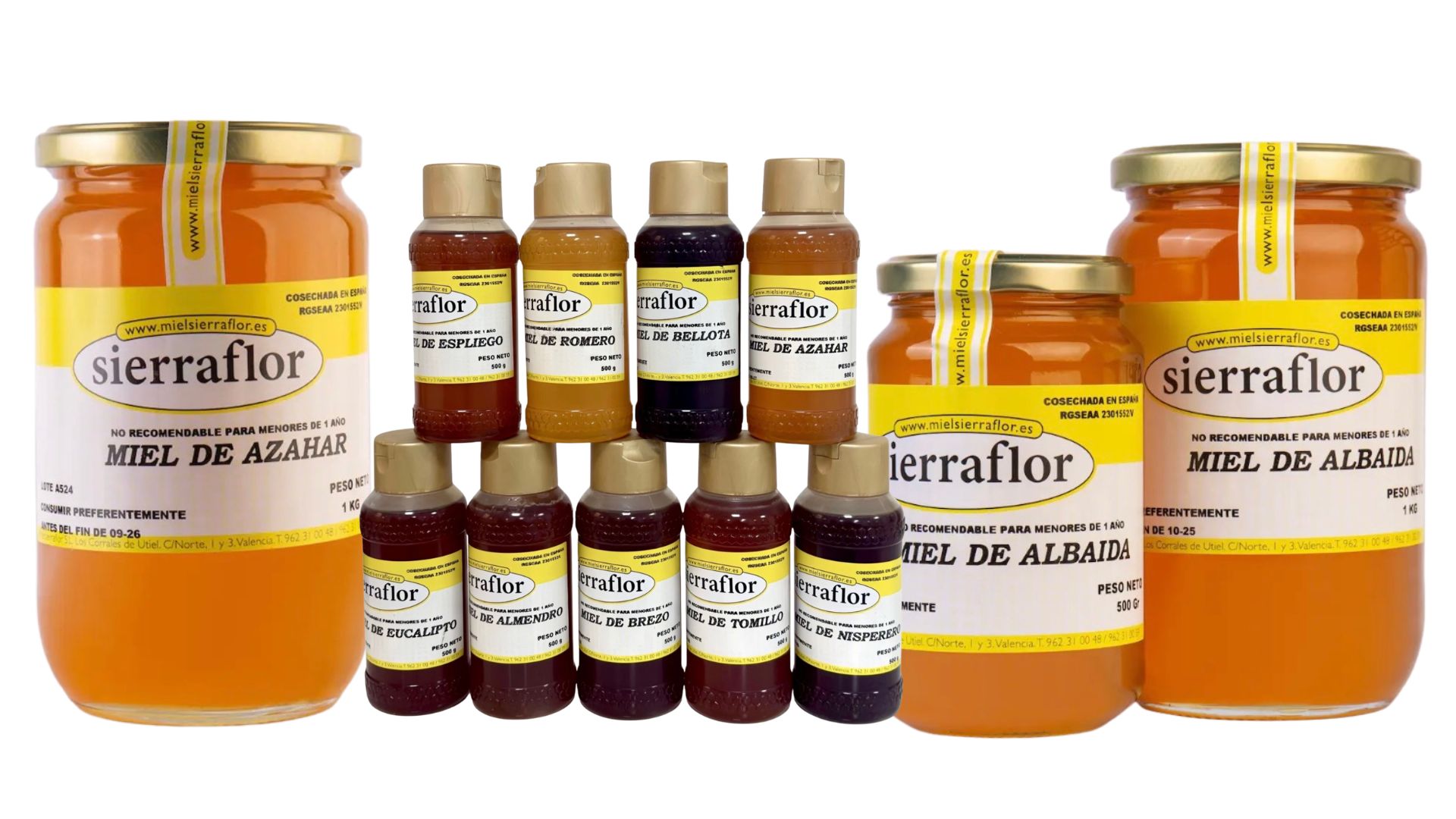 diferentes tipos de miel Sierraflor
