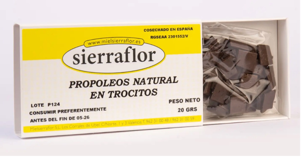 Propoleos natural en trocitos de Sierraflor