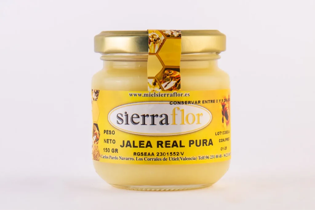 Jalea real pura para la garganta