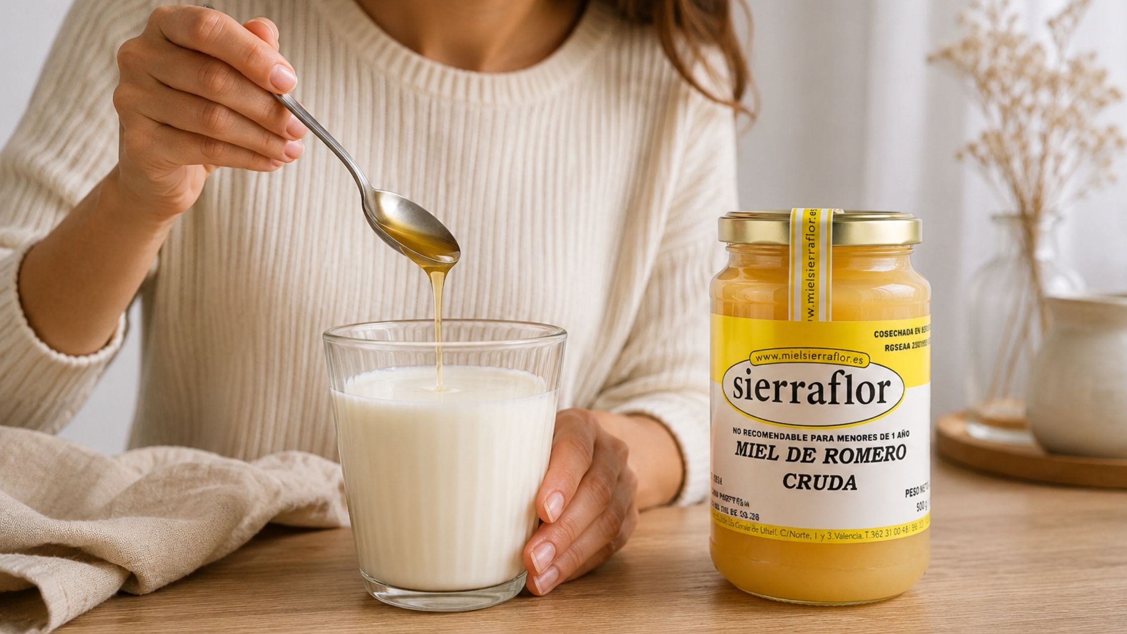 leche con miel para la tos